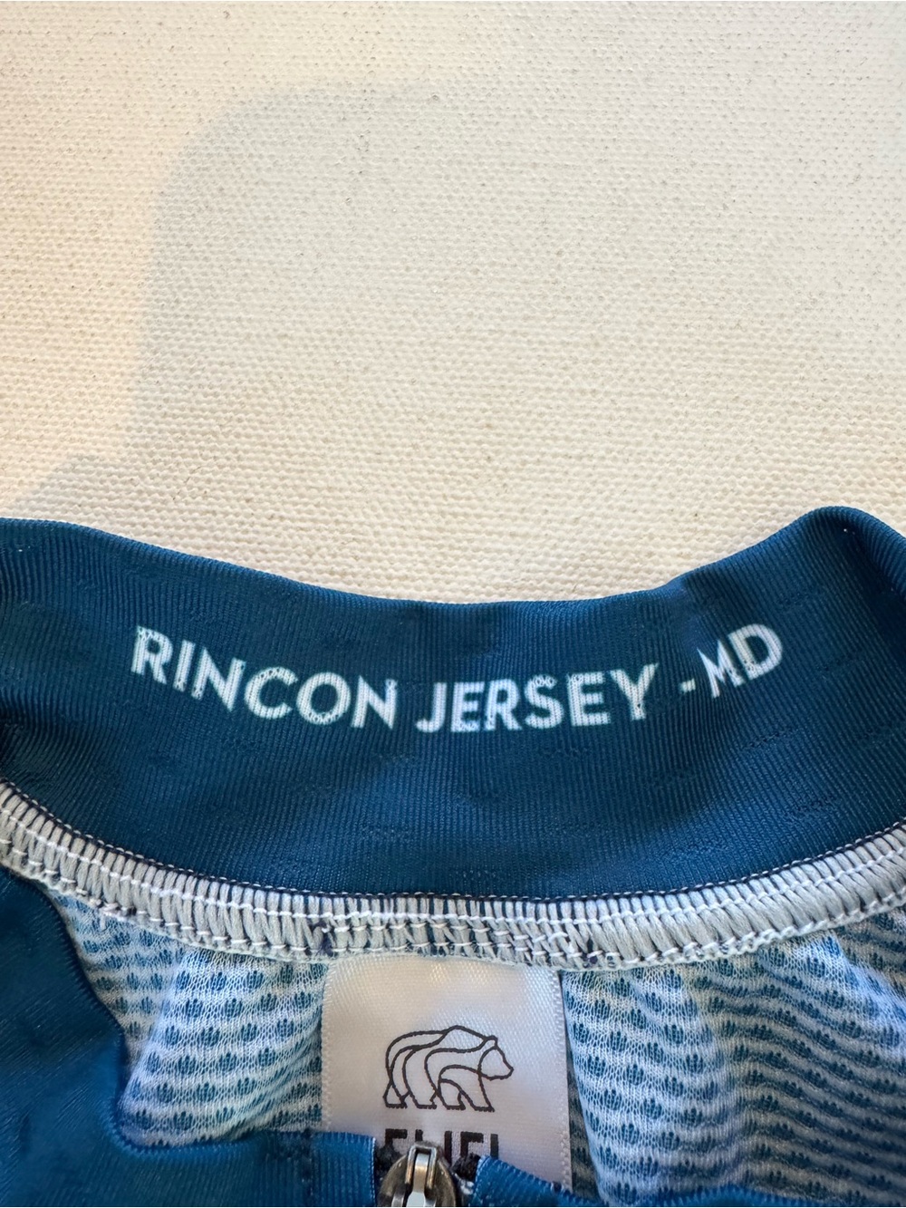 Eliel Rincon Men's Cycling Jersey Blue Short Sleeve Full Zip Pockets Size Medium - Picture 6 of 14